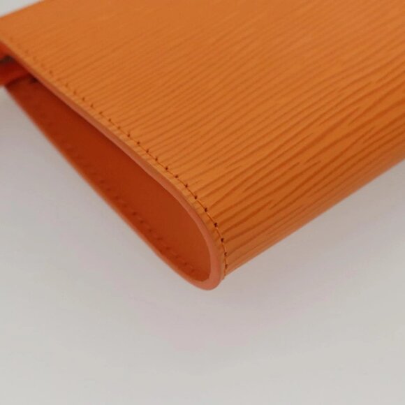LOUIS VUITTON Epi Pouch Orange Mandarin LV Auth 115631 - Picture 3 of 16